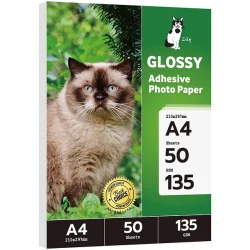 PAPEL FOTOGRAFICO ADHESIVO GLOSSY 135 GRS