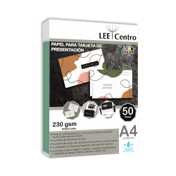 Papel para Tarjeta de Presentación Texturado Doble Cara 230g (Inkjet) A4 50 hojas